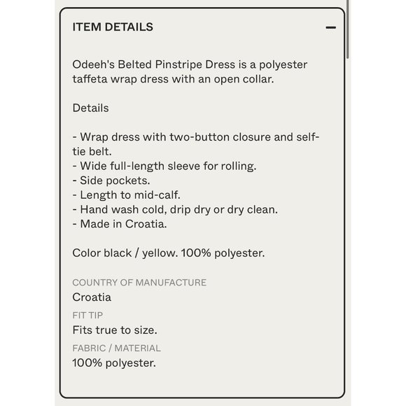 Odeeh Belted Pinstripe Wrap Dress - Picture 16 of 16